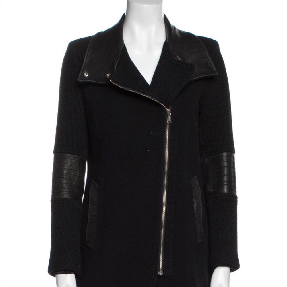 Andrew Marc Virgin Wool Biker Jacket